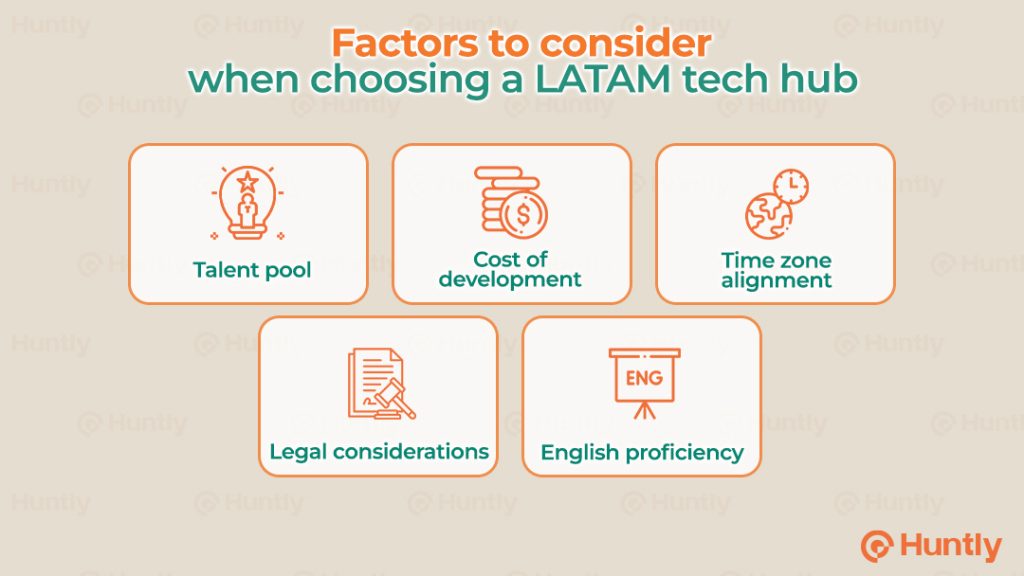 Factors to consider when choosing a LATAM tech hub